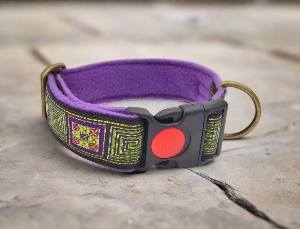 12-18" Ancient Symbols Tribal Pattern Collar 38mm