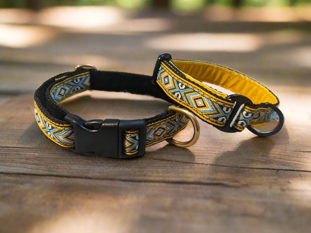 Yellow Southwestern House Collar