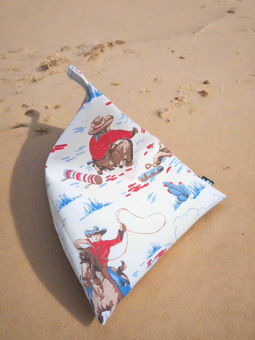 Tablet/Kindle/iPad Bean Bag Cushion Stand- Patchwork