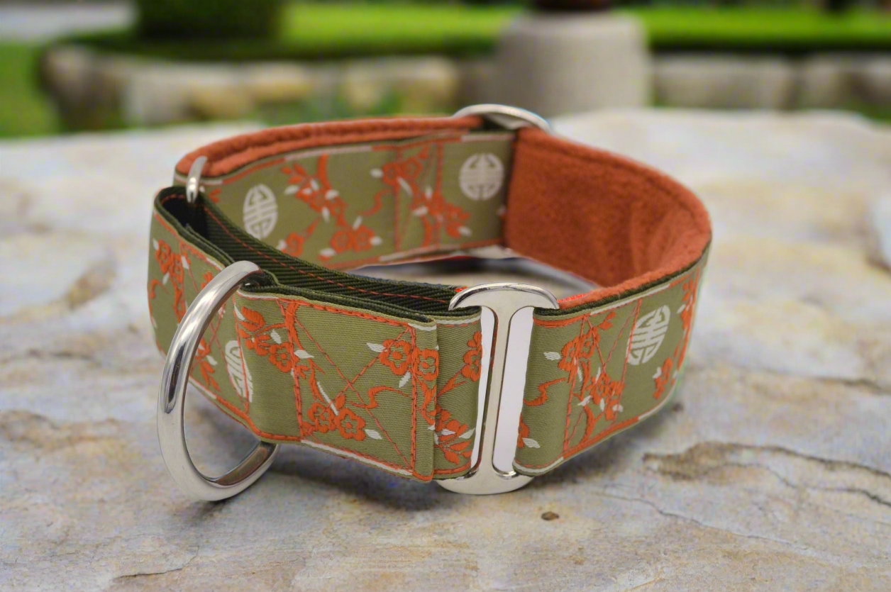 Mongolian/Oriental Pattern 38mm Martingale Collar