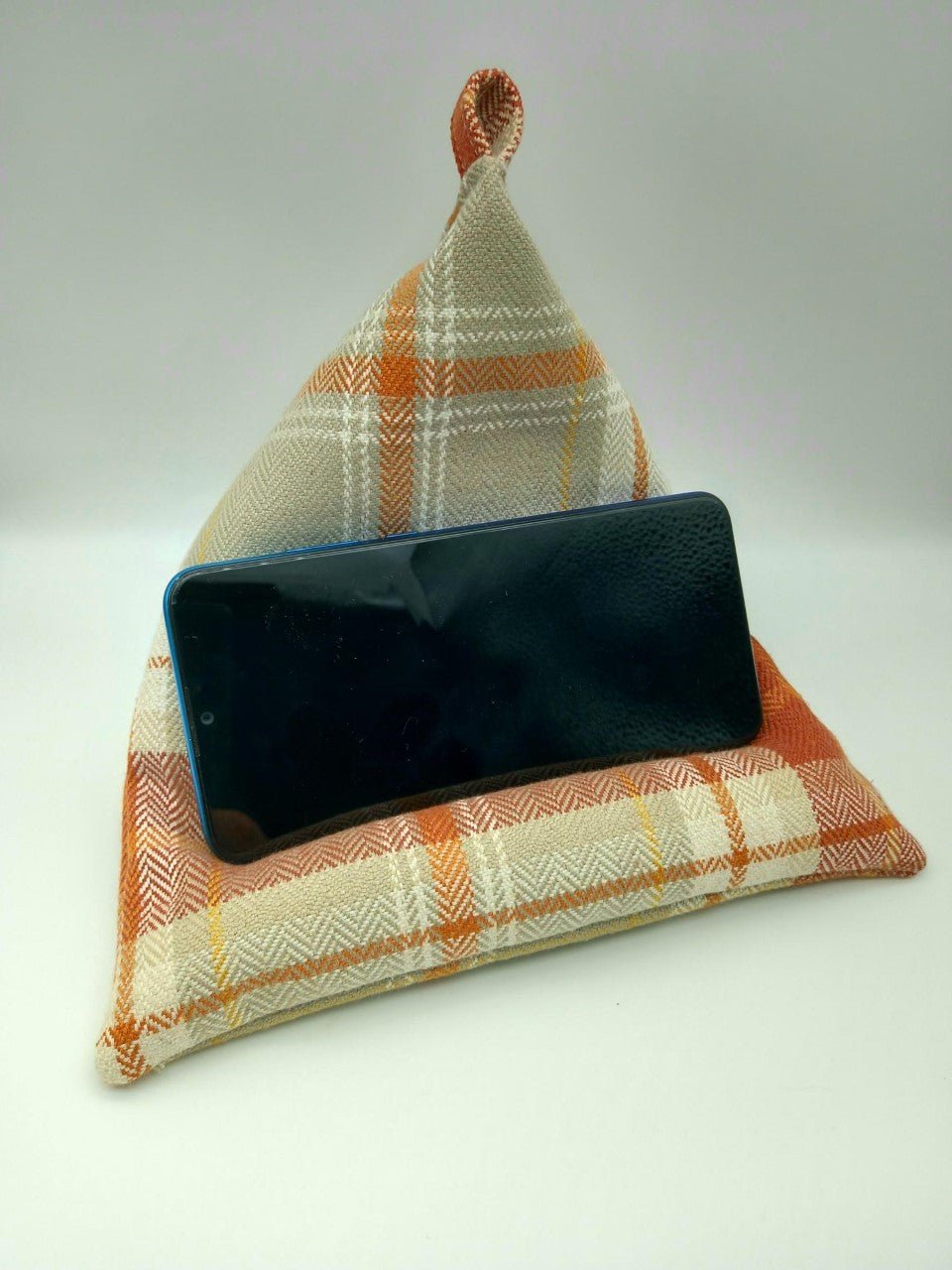Tablet/Kindle/iPad Bean Bag Cushion Stand- Tartan