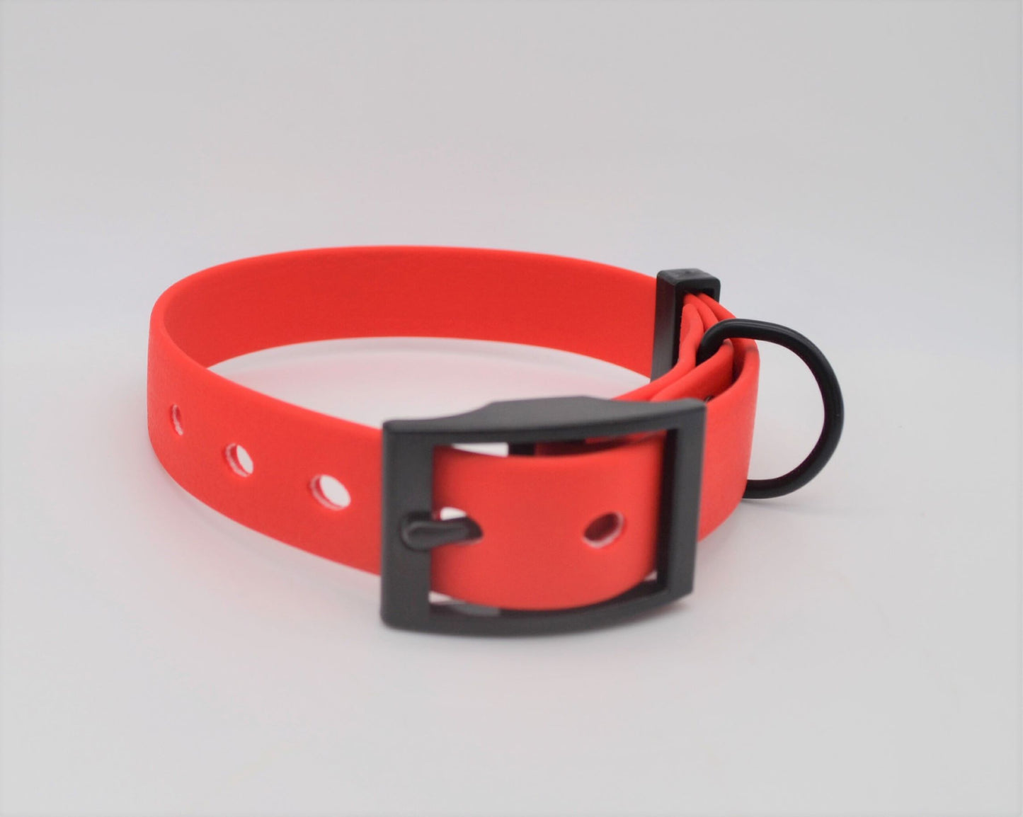 Red Waterproof Coated Webbing Collar 20mm Collar & Lead Set