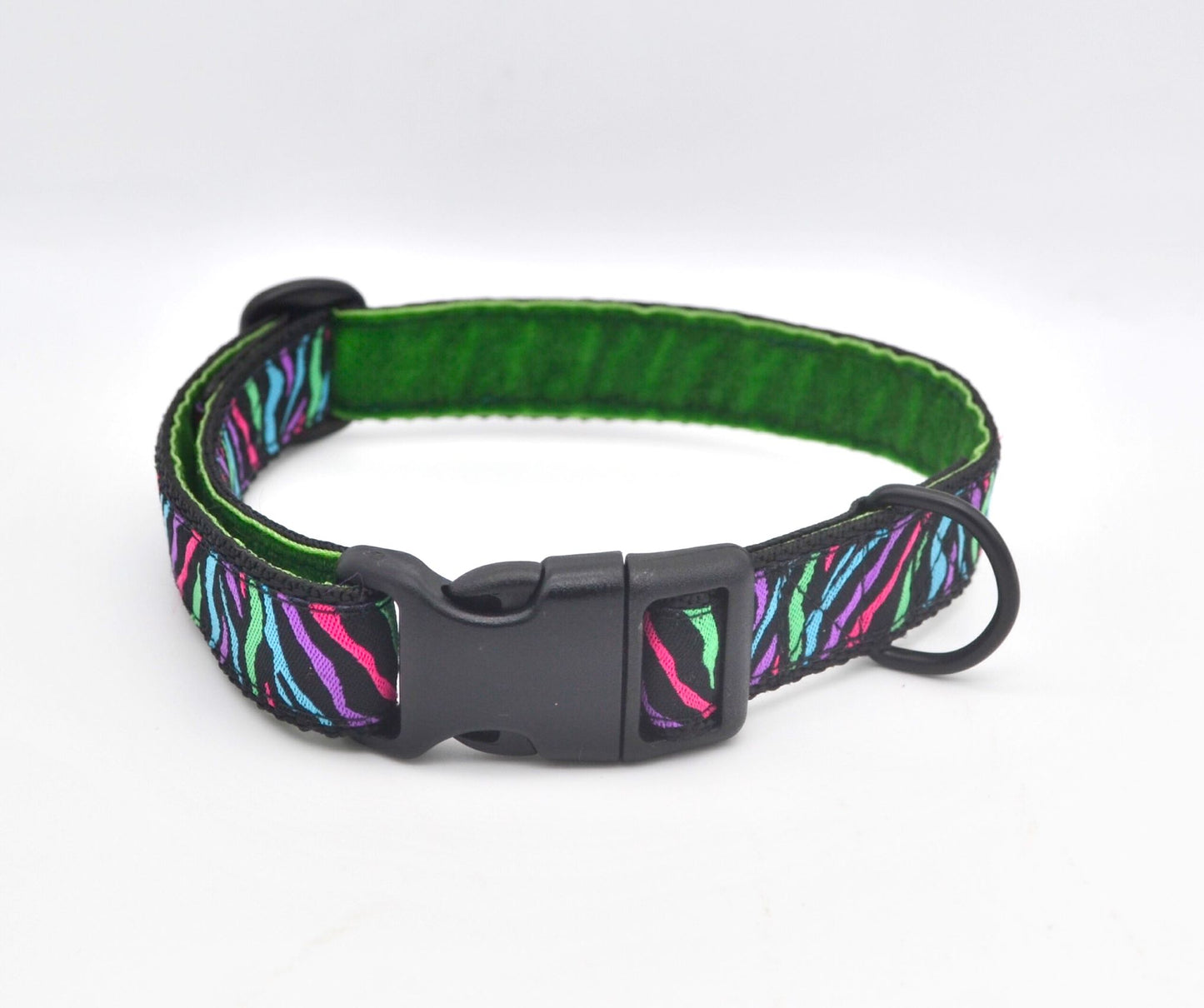 Multicoloured Zebra Print Pattern Collar 20mm