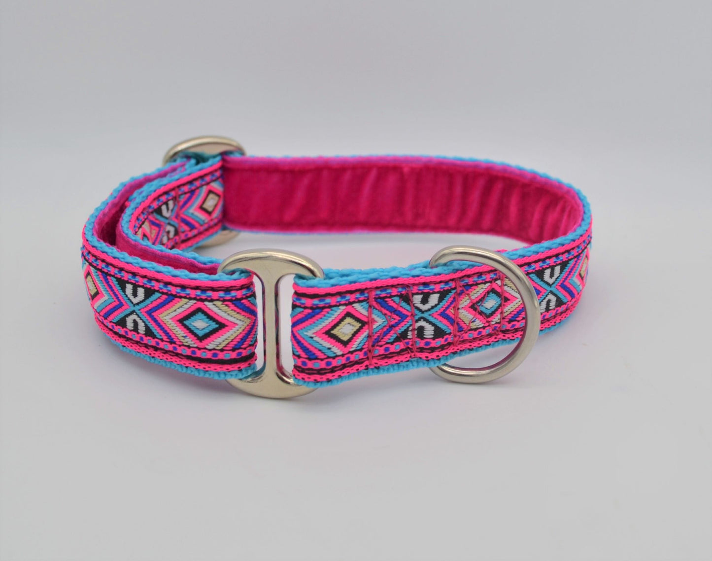 Pink/Blue Native American House Collar