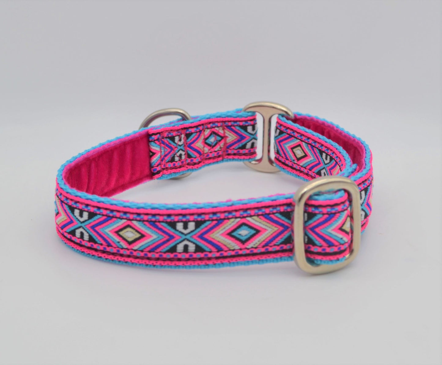 Pink/Blue Native American House Collar