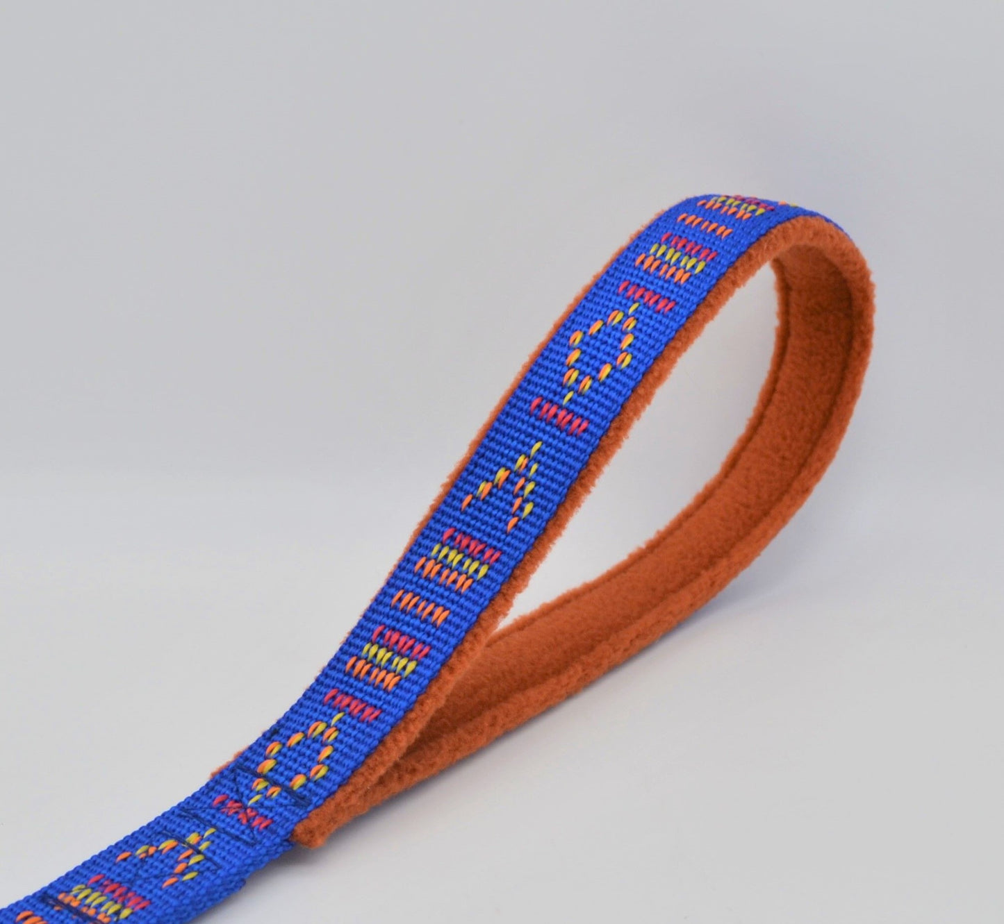 Double Handle Long or Close Control Lead in Aztec Webbing