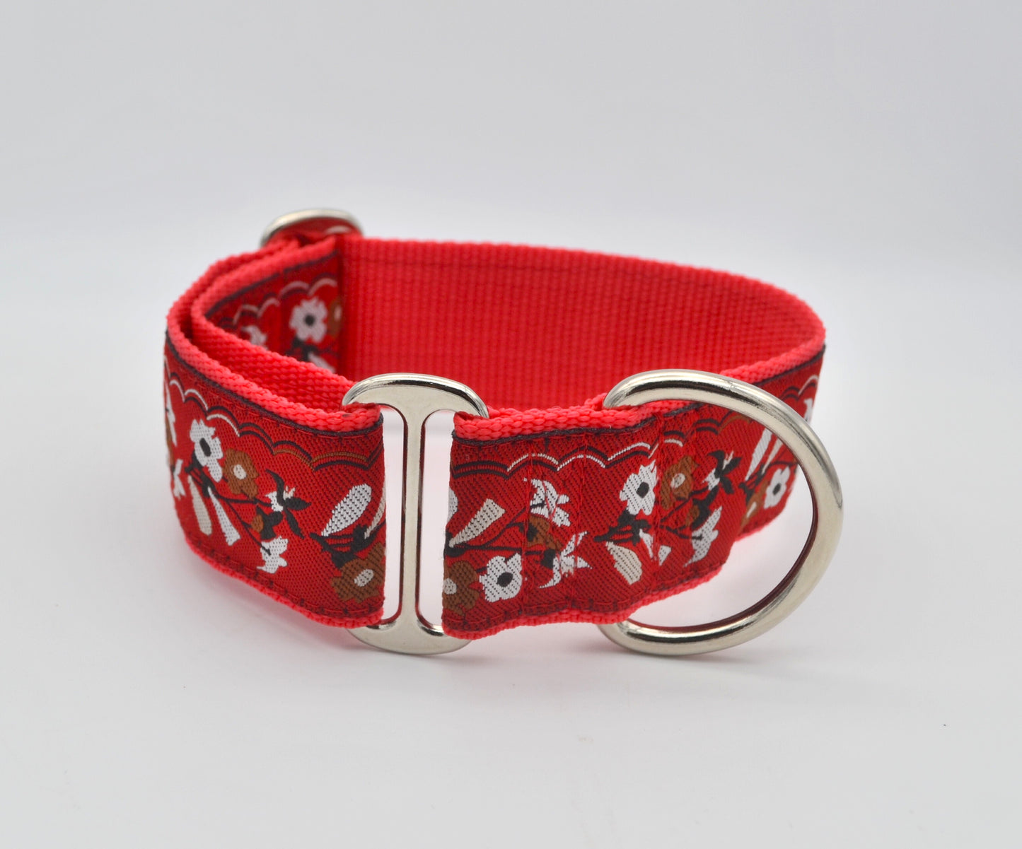 Red Floral House Collar 11-15.5"