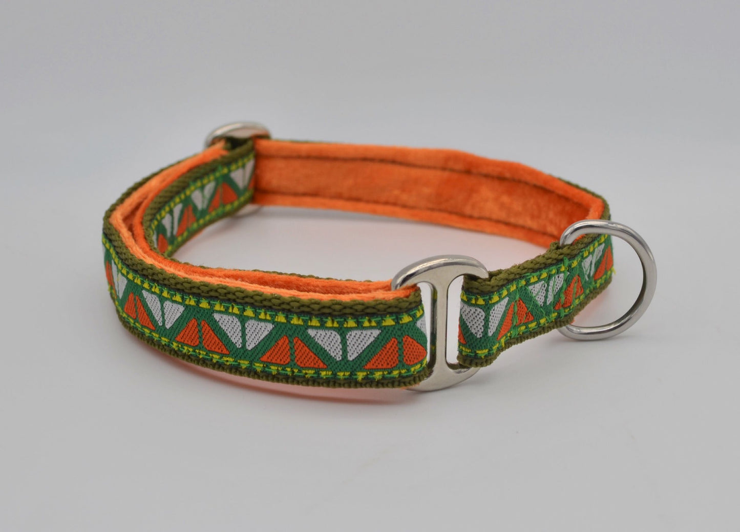 Orange Geometric Tribal House Collar