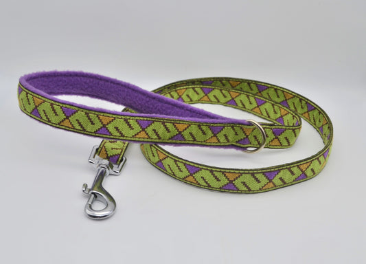 20mm Vintage Geometric Green/Purple Pattern Lead