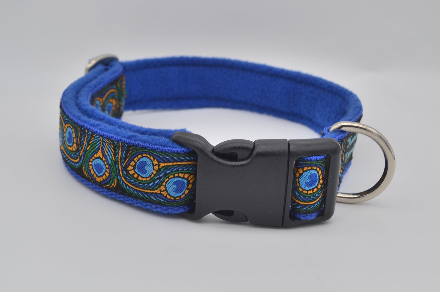 Peacock Feathers Pattern Collar (Fleece)