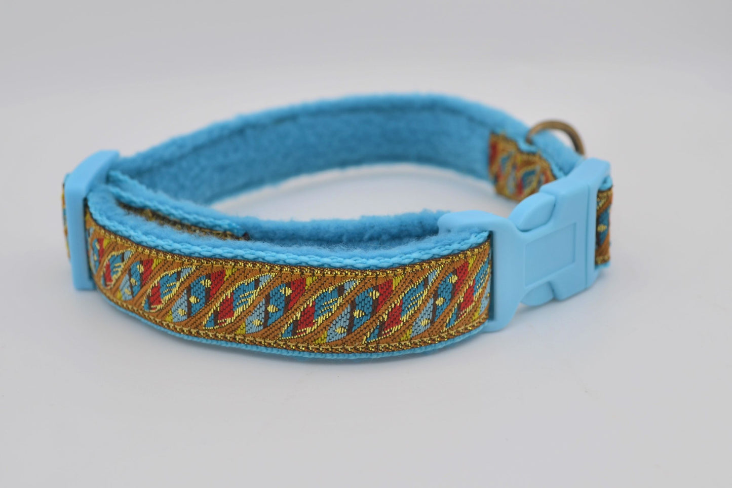 Blue/Gold Rainbow Indian Pattern Collar