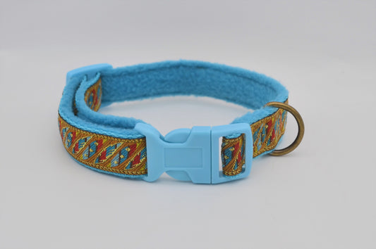 Blue/Gold Rainbow Indian Pattern Collar