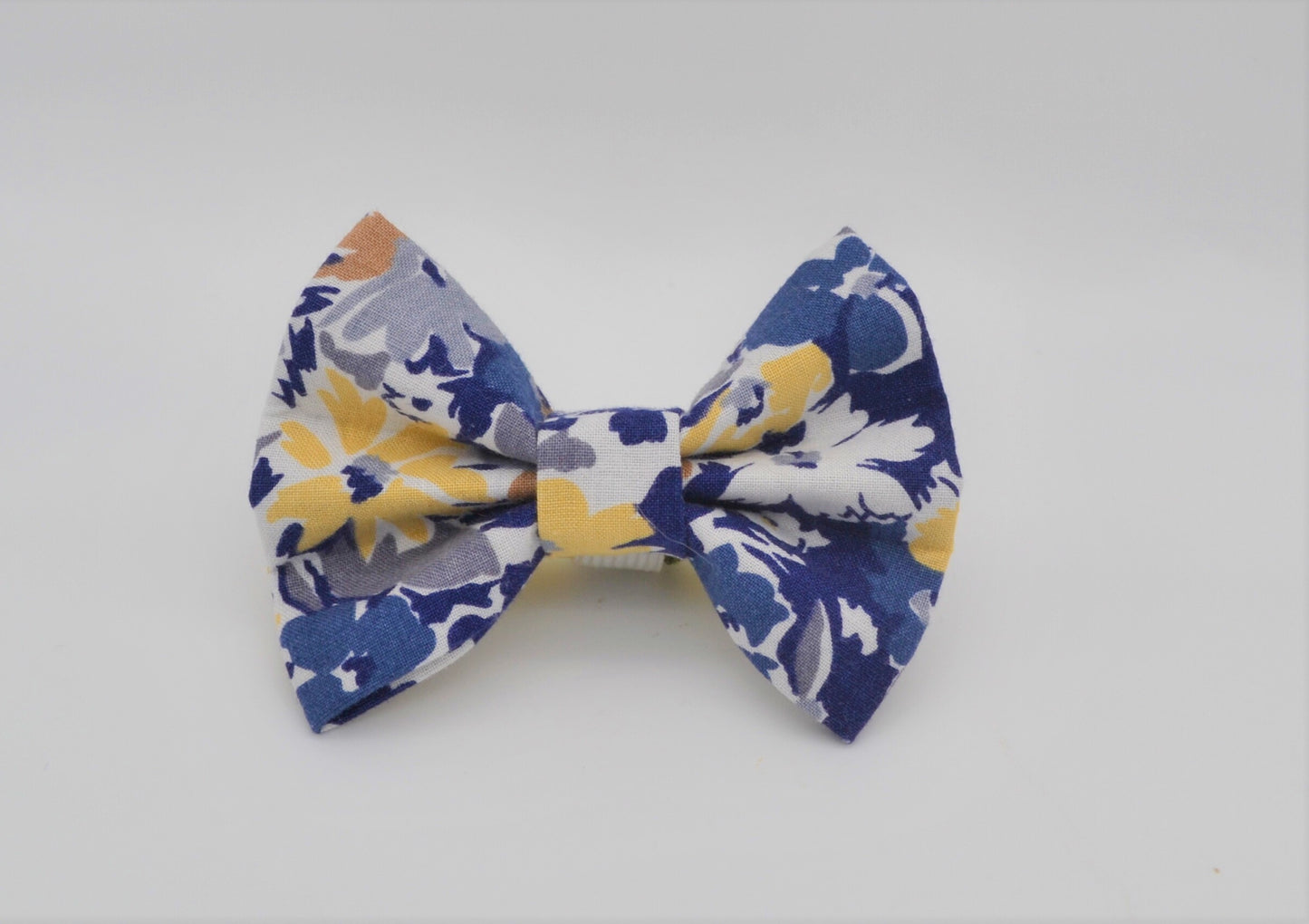 Blue/Yellow Floral Bow Tie