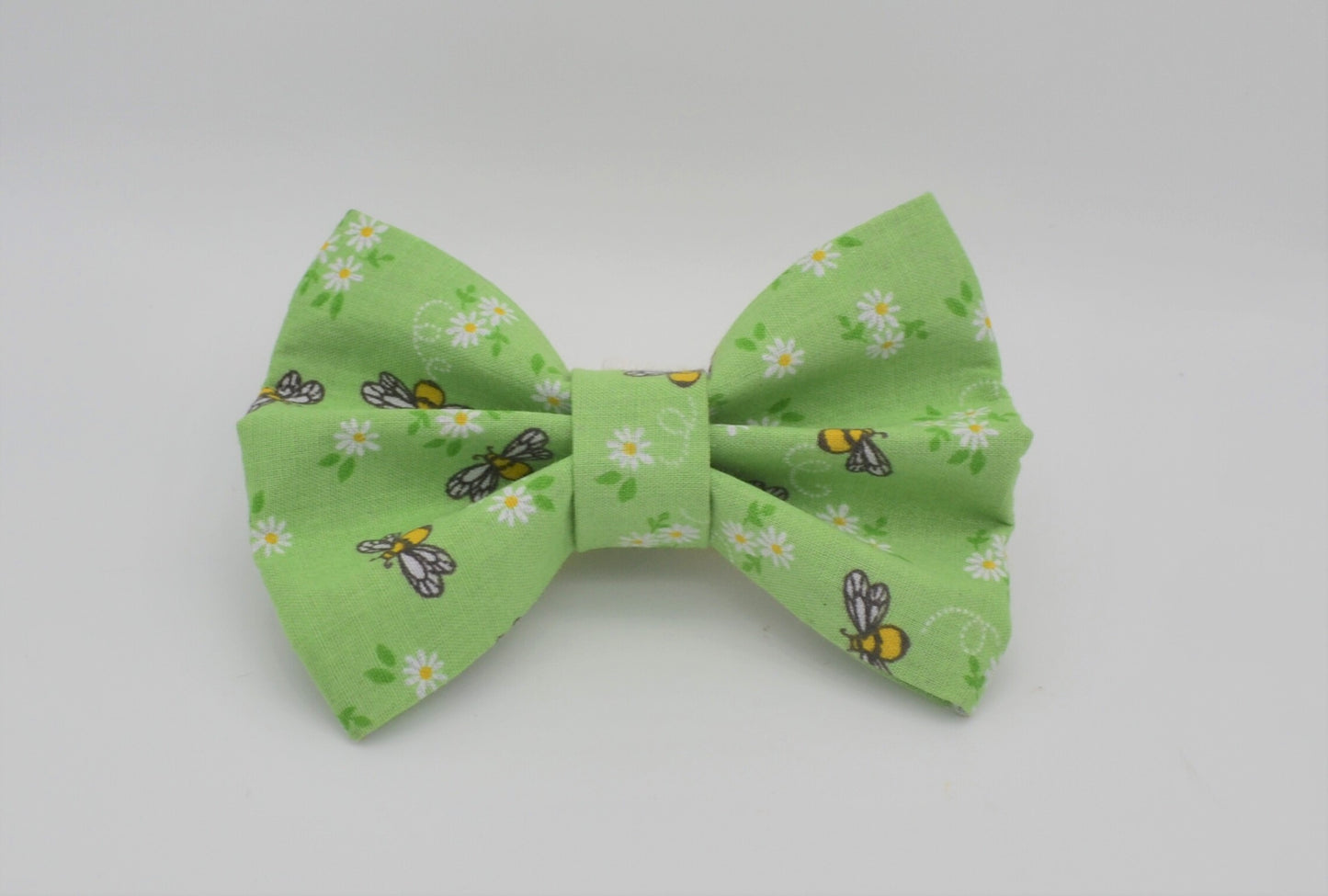 Green Bees Bow Tie