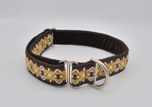 Vintage Brown Floral House Collar