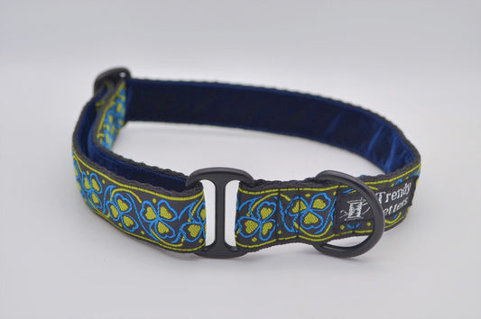 Blue Irish Clover Shamrock House Collar