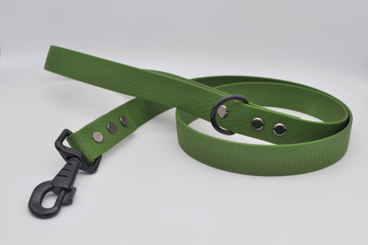 Army Green Waterproof Coated Webbing Lead 25mm