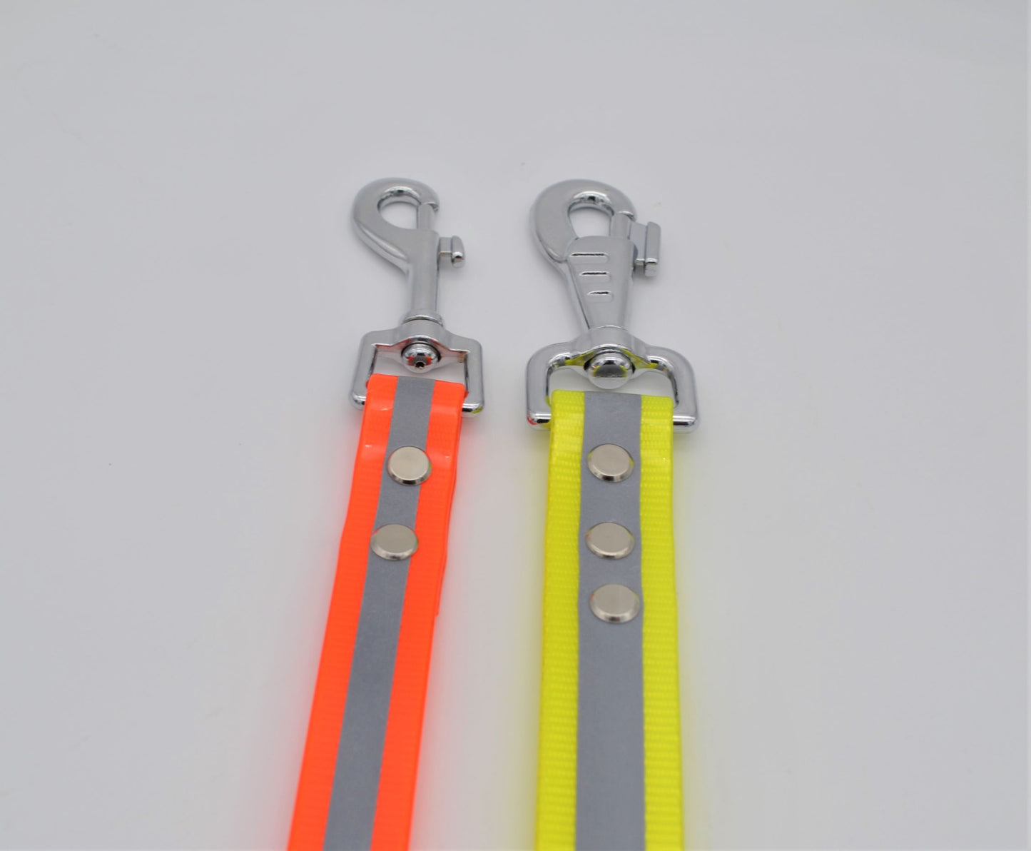 Reflective Yellow or Orange Hi Vis Waterproof Coated Webbing Leads