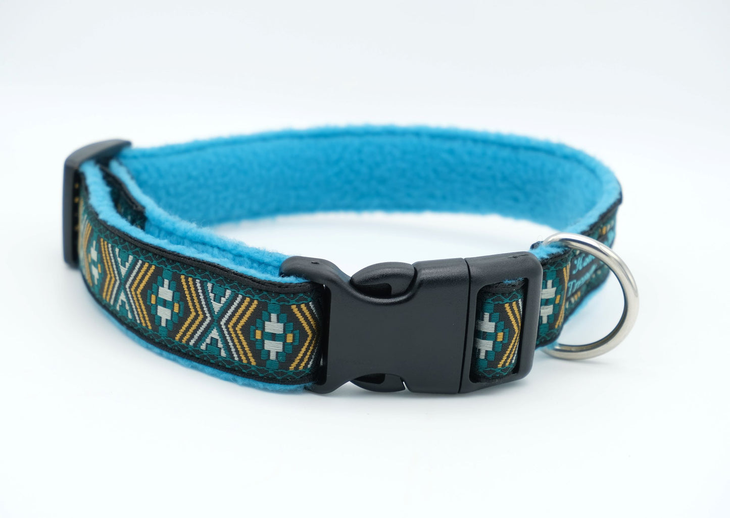 Turquoise Aztec Pattern Collar (Antique Brass, Black, Silver)