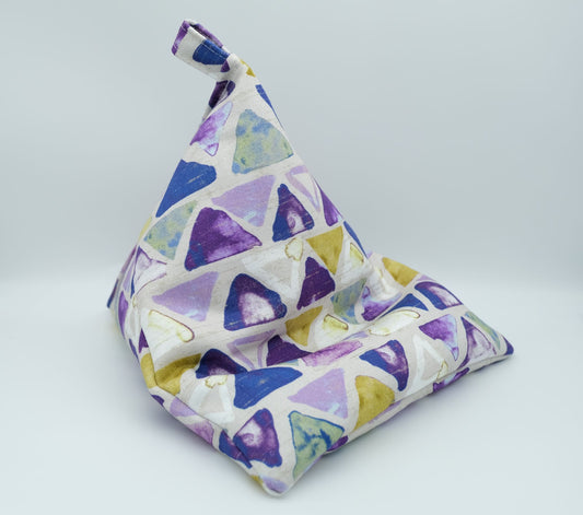 Tablet/Kindle/iPad Bean Bag Cushion Stand- Triangles