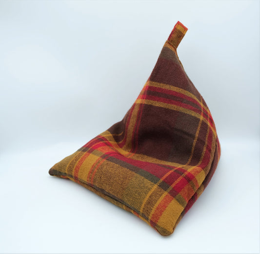 Tablet/Kindle/iPad Bean Bag Cushion Stand- Dark Tartan