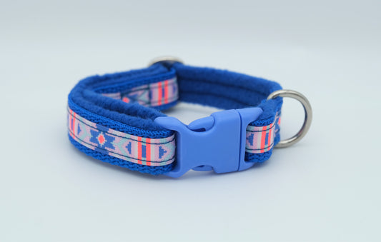 Blue Aztec Pattern Collar