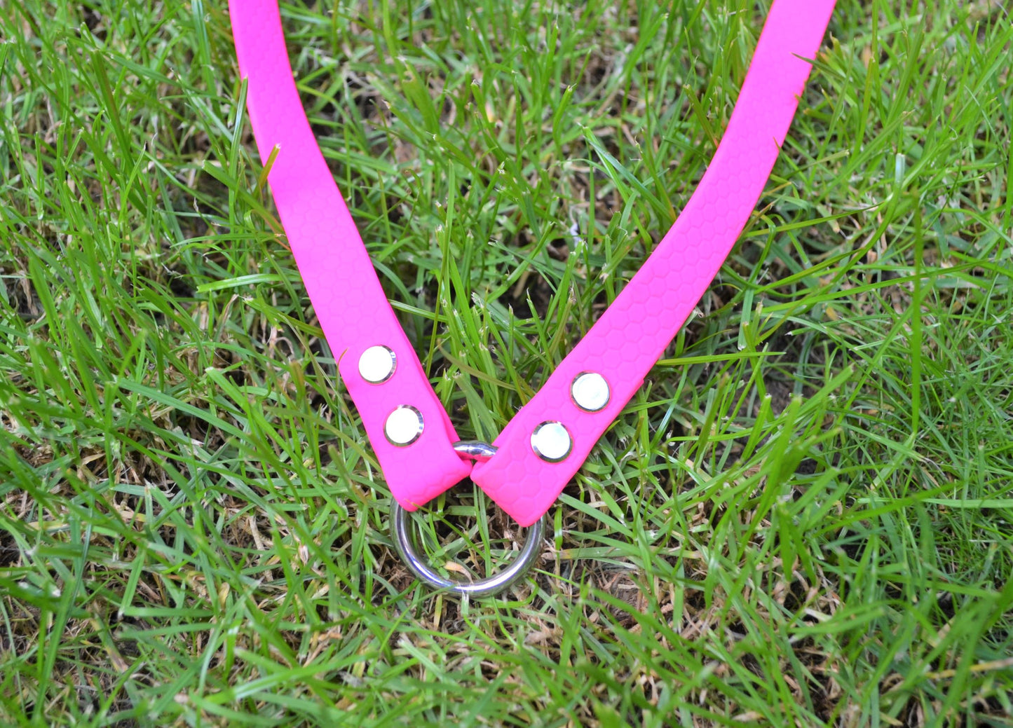 16mm Pink Waterproof Webbing Double Split Lead Coupler