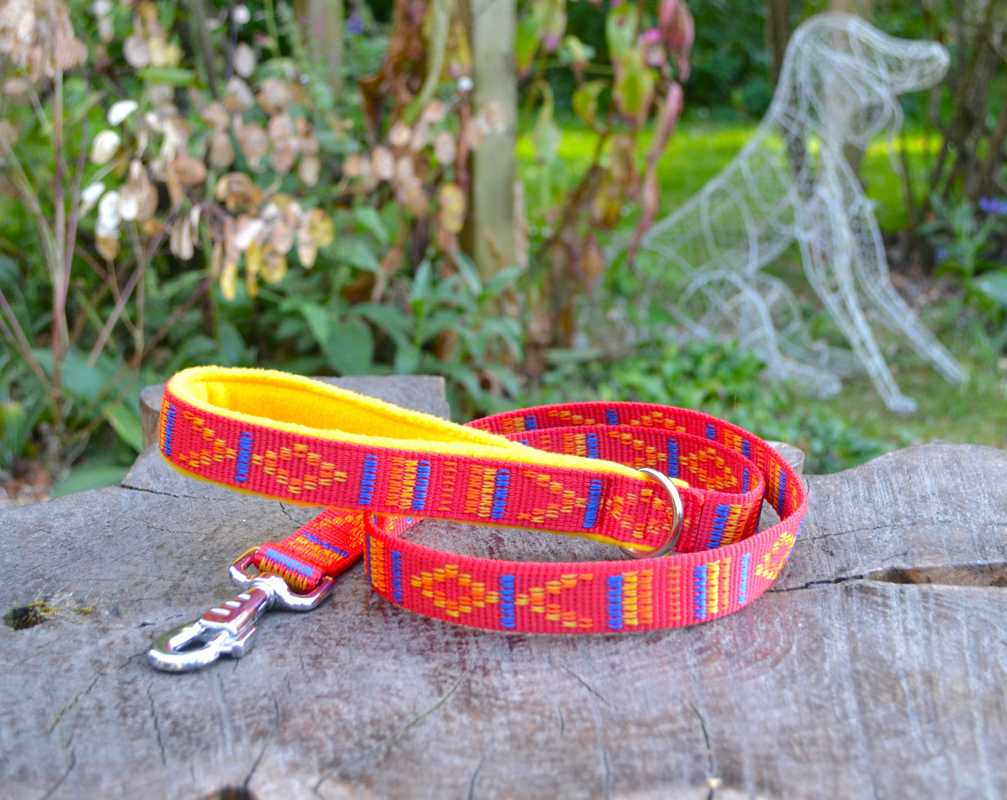 Mexican Weave Aztec Style Webbing Lead Red