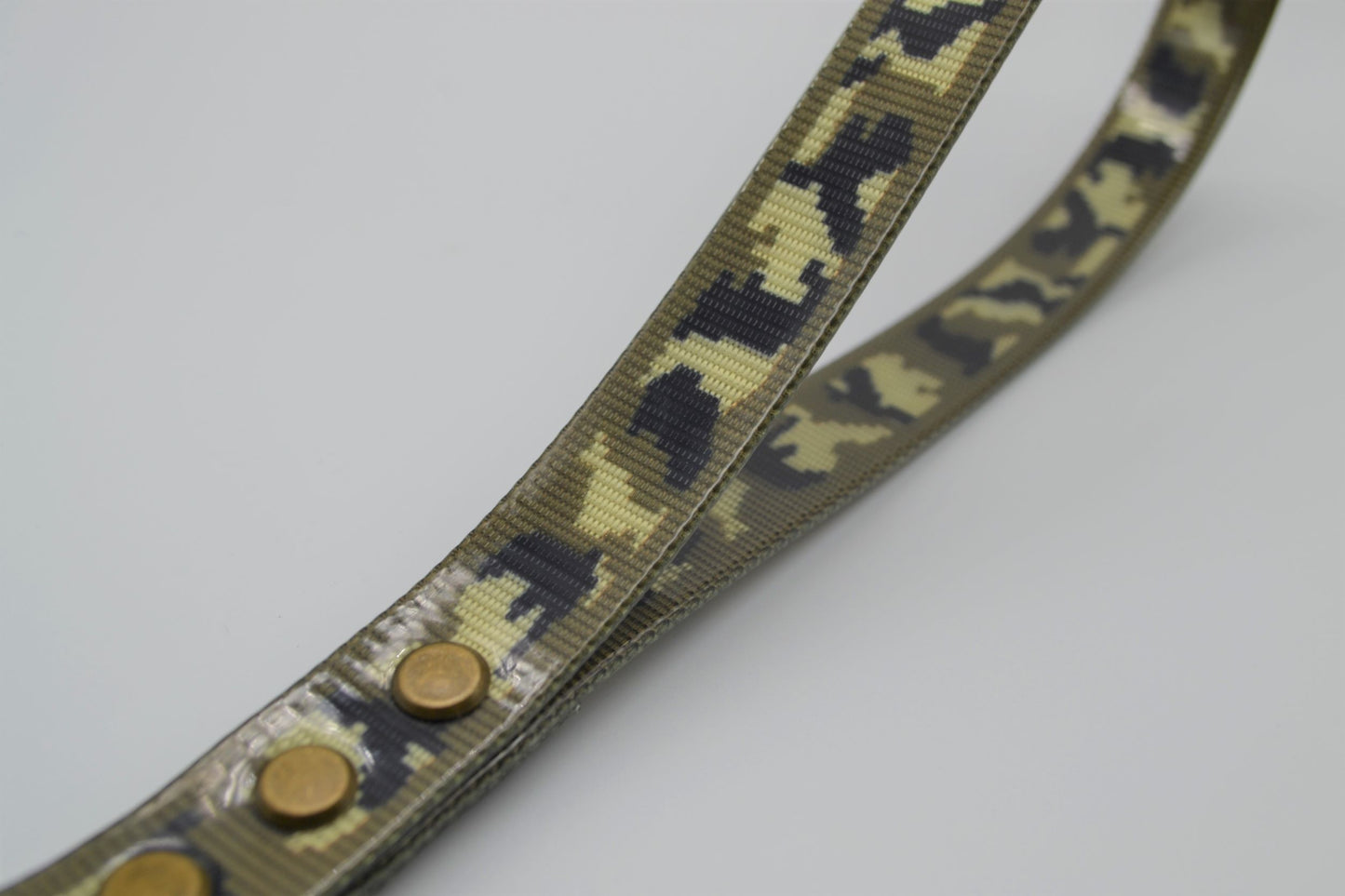 Waterproof Webbing Dog Training Lead Traffic Handle- Camouflage 20mm