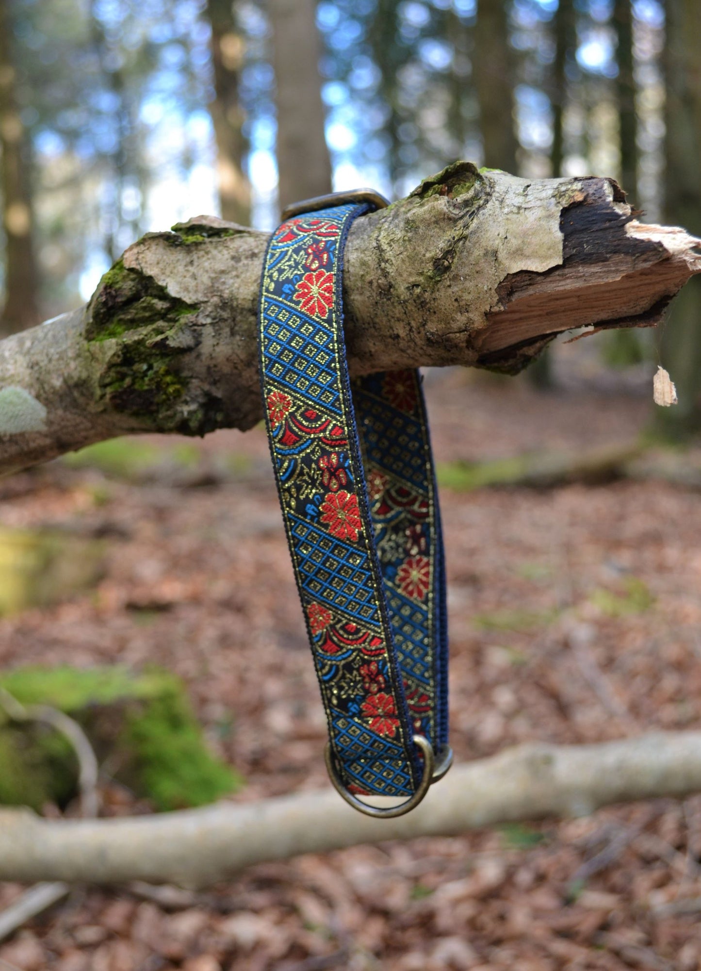 Blue/Red Oriental House Collar