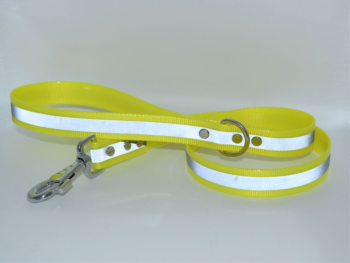 Reflective Yellow or Orange Hi Vis Waterproof Coated Webbing Leads