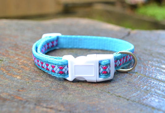 12mm Blue Diamonds Pattern Collar