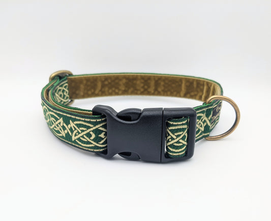 Green/Gold Celtic Knot Pattern Collar (Antifreeze)