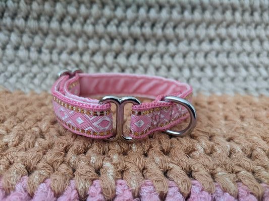 Pink Diamonds Pattern House Collar