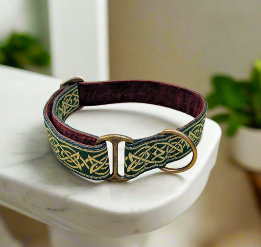 Green/Gold Celtic House Collar