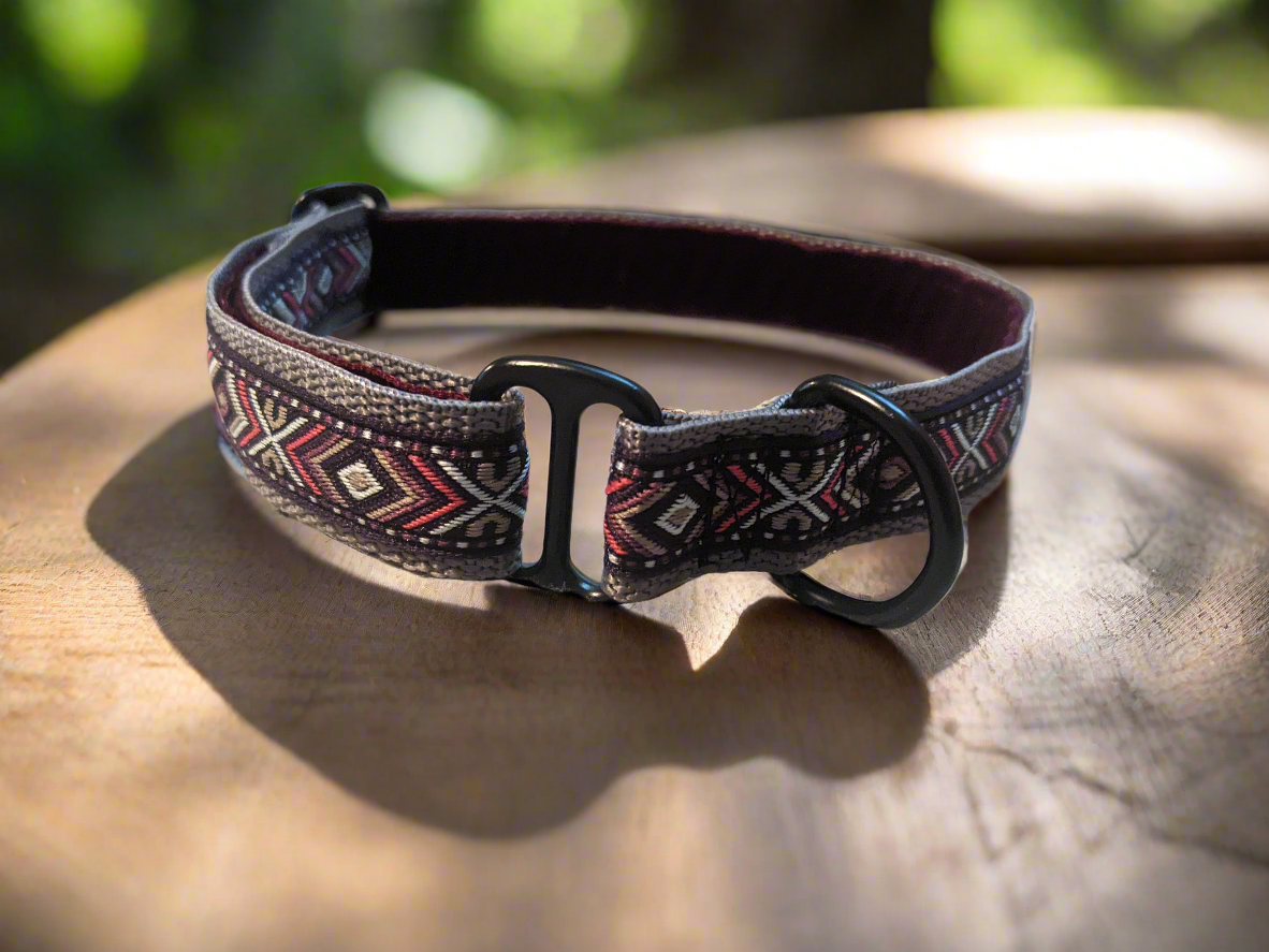 Purple/Grey Southwestern House Collar