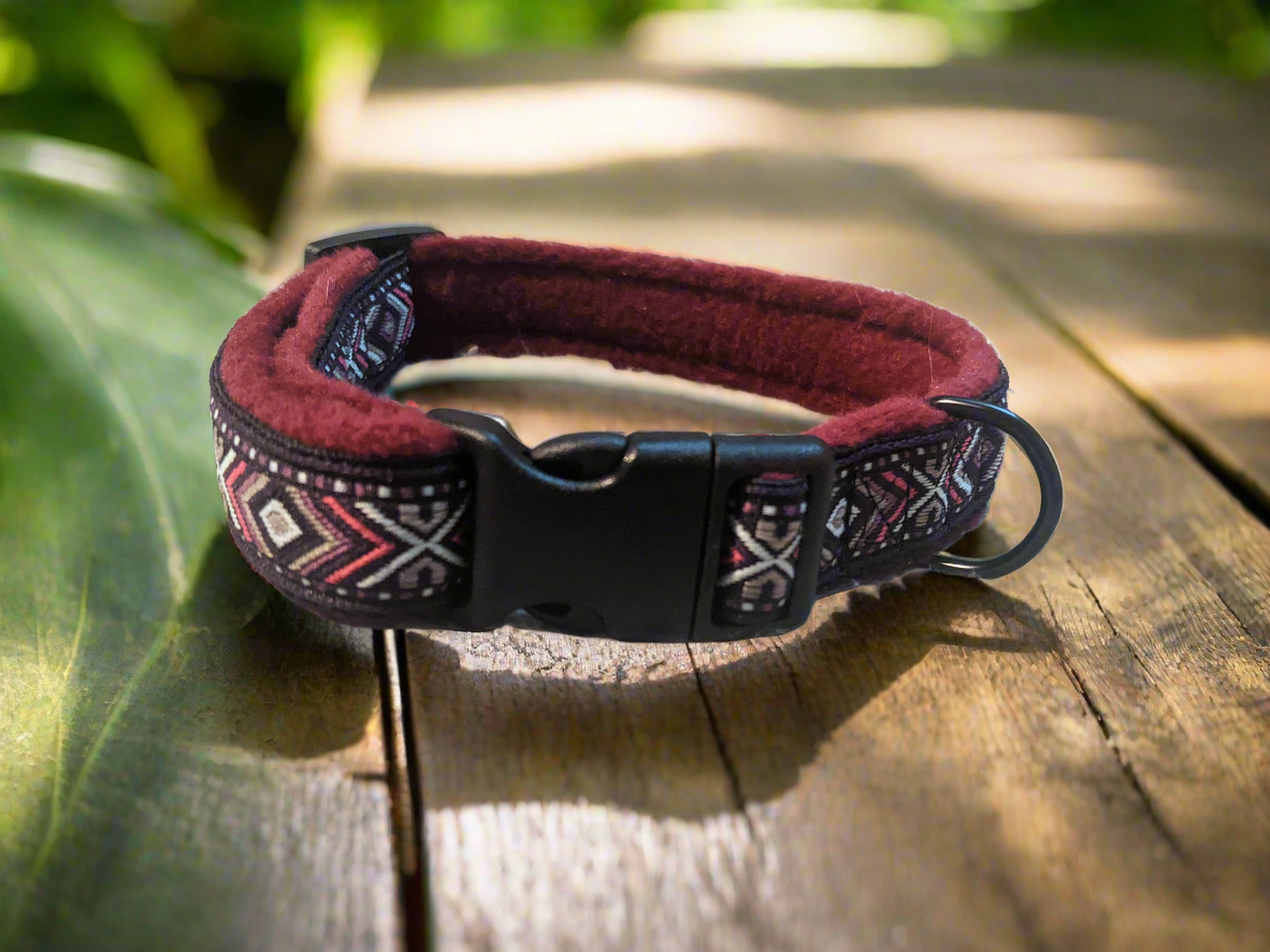 Purple Southwestern Tribal Pattern Collar 20mm