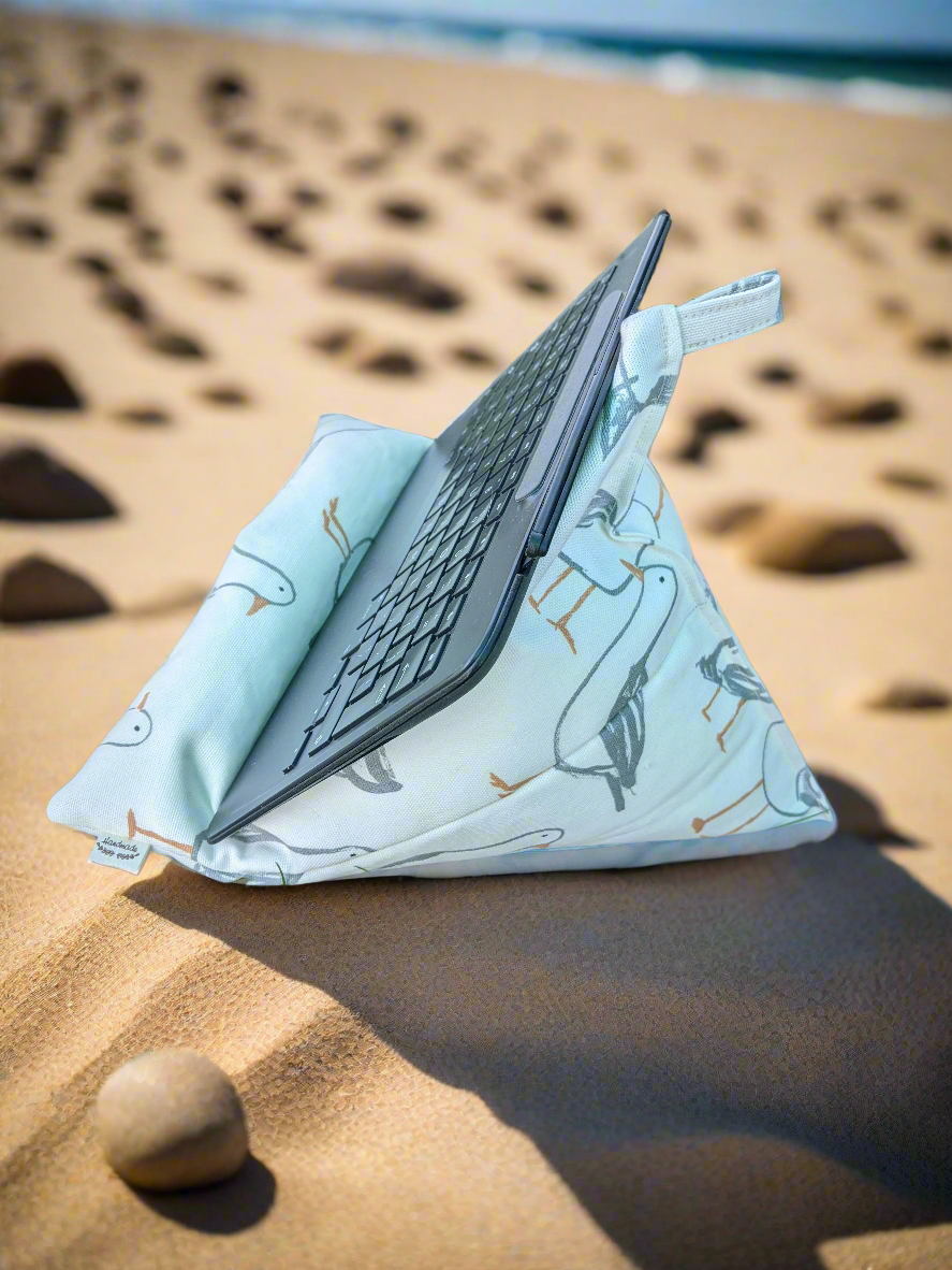 Tablet/Kindle/iPad Bean Bag Cushion Stand- Seagulls