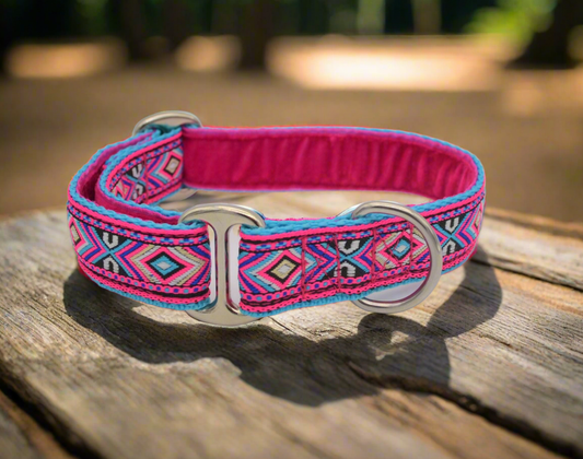 Pink Southwestern House Collar