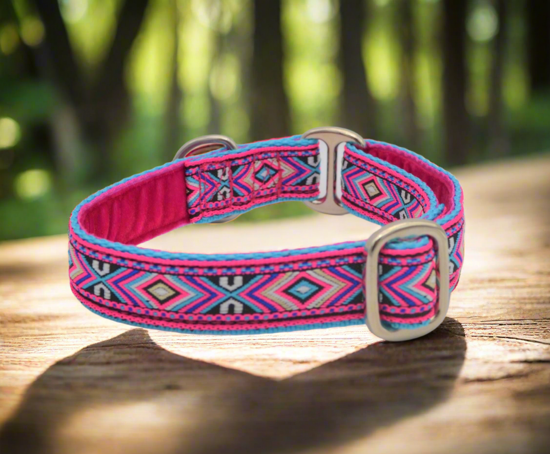 Pink Southwestern House Collar