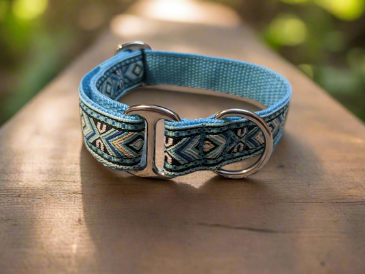 Blue Southwestern House Collar