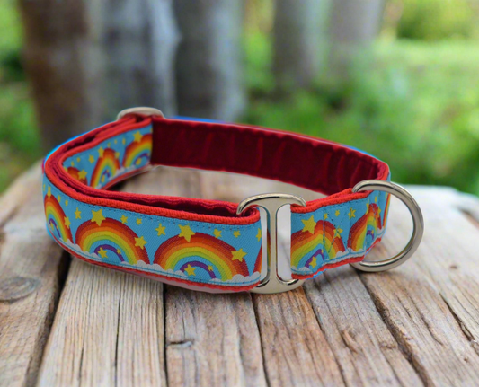 15-23" Red Rainbow House Collar