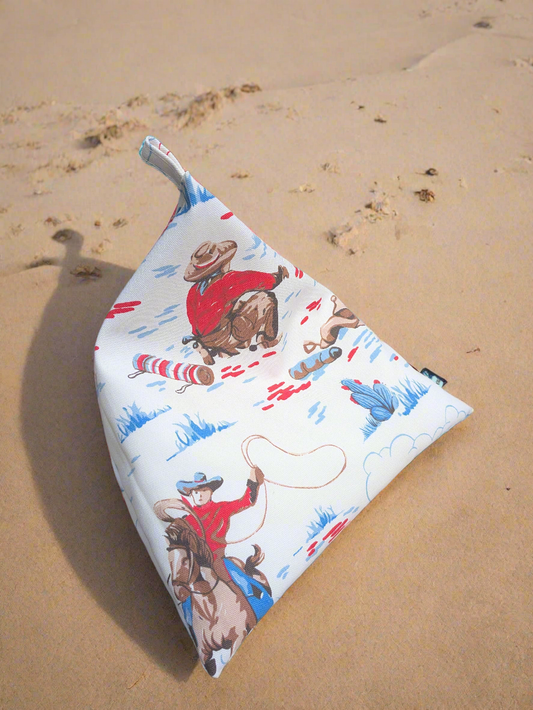 Tablet/Kindle/iPad Bean Bag Cushion Stand- Wild West Cowboys