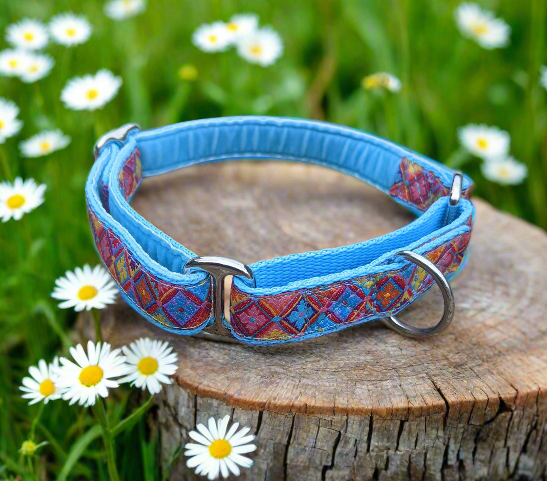 Antwerp Flowers Multicolored 20mm Martingale Collar