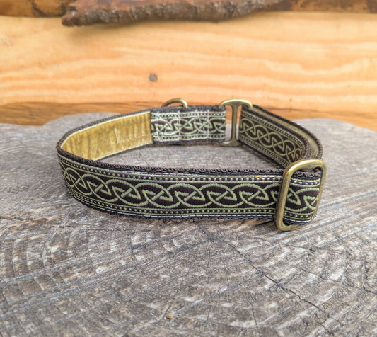 Brown/Gold Celtic House Collar