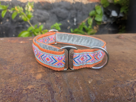 Orange/Sage Southwestern House Collar