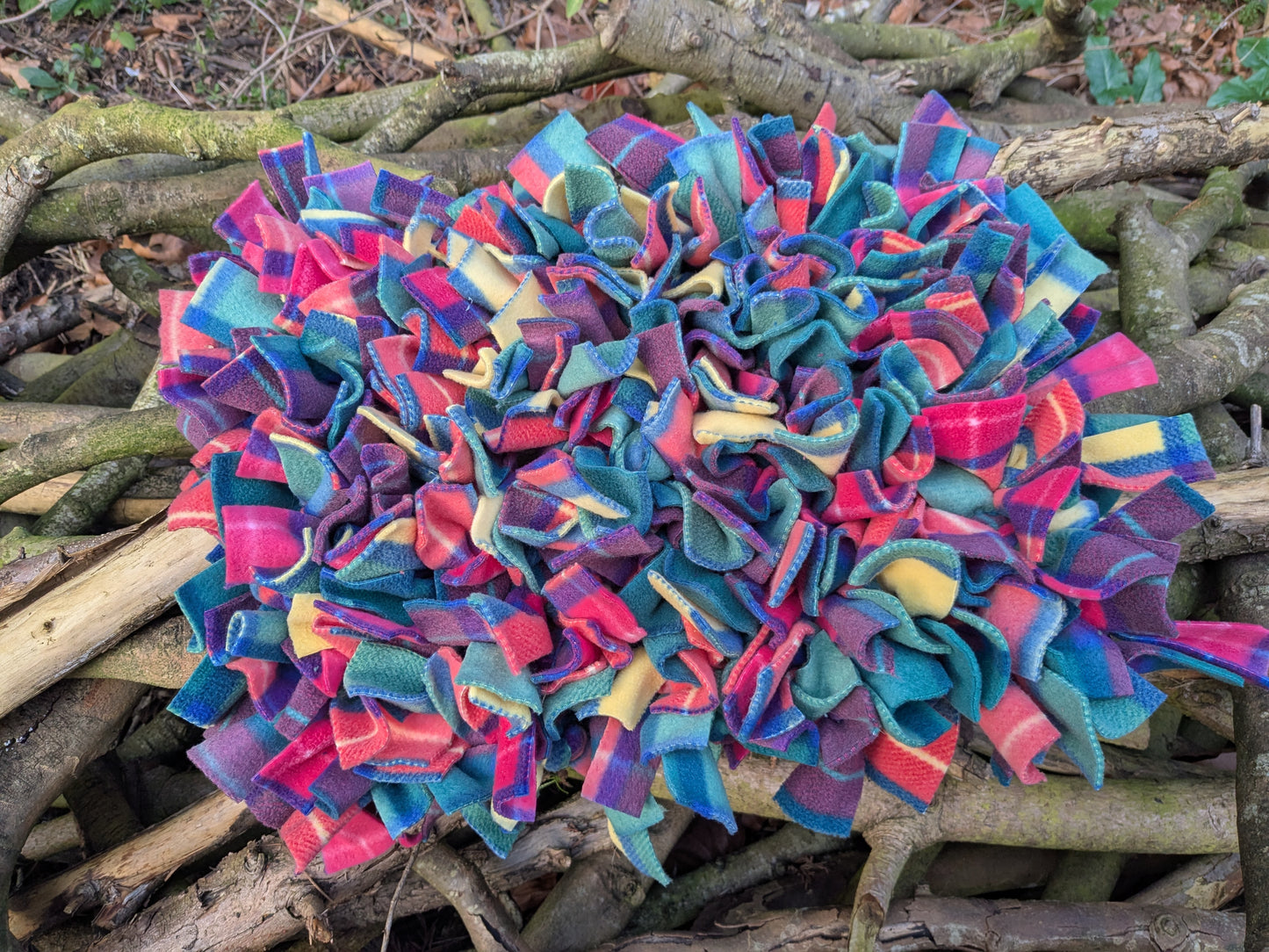 Standard 30cm x 40cm Snuffle Mat - Multicoloured Check