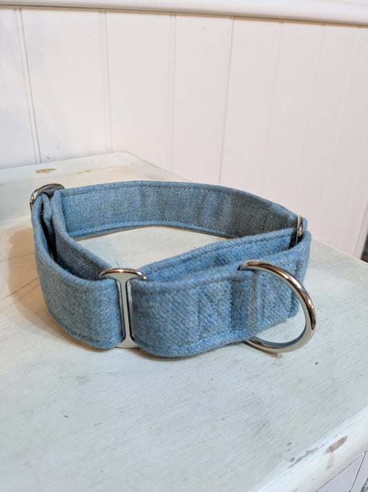 14-22' Light Blue Tweed Martingale Collar
