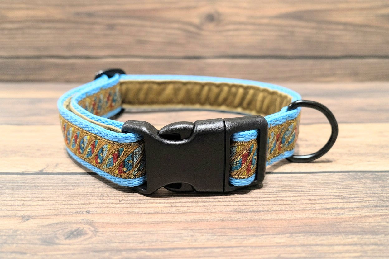 Blue/Gold/Red Pattern Collar Anti-freeze