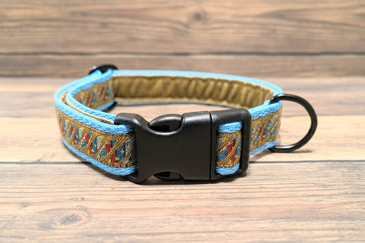 Blue/Gold/Red Pattern Collar Anti-freeze